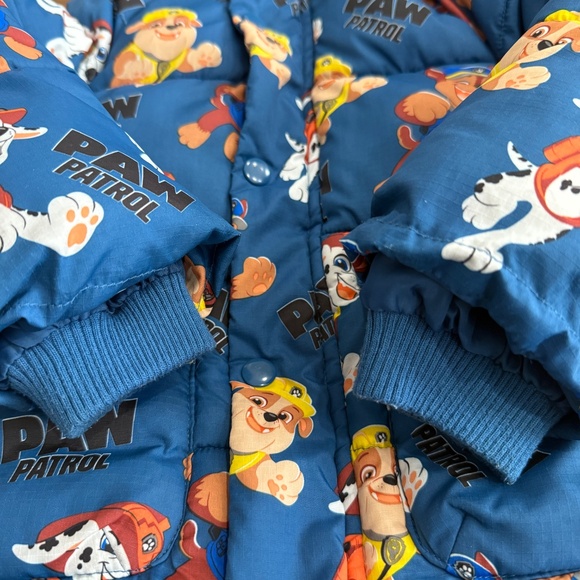 PAW Patrol Nickelodeon Puffer Jacket Hood Fleece Warm Winter Coat Toddler 2-3 Yr - Picture 6 of 12